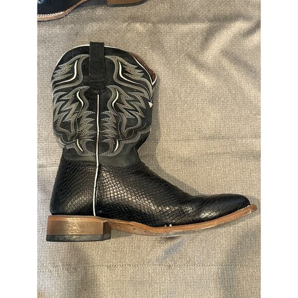 Alfa Rough Out Cut Square Toe Western Cowboy Boots Mexico Size 27.5 main image 4